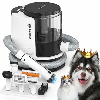 Pet Grooming Kit & Vacuum: The Best 6-in-1 Dog Grooming Vacuum Kit for Hair Removal and Cleaning